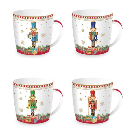 CHRISTMAS TEDDY ΚΟΥΠΑ 350ML 4 ΣΧΕΔΙΑ ΜΕΤΑΛ ΚΟΥΤΙ