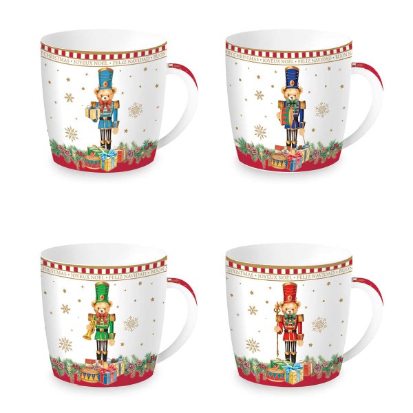 CHRISTMAS TEDDY ΚΟΥΠΑ 350ML 4 ΣΧΕΔΙΑ ΜΕΤΑΛ ΚΟΥΤΙ