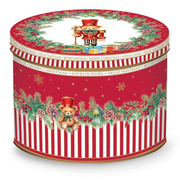 CHRISTMAS TEDDY ΚΟΥΠΑ 350ML 4 ΣΧΕΔΙΑ ΜΕΤΑΛ ΚΟΥΤΙ
