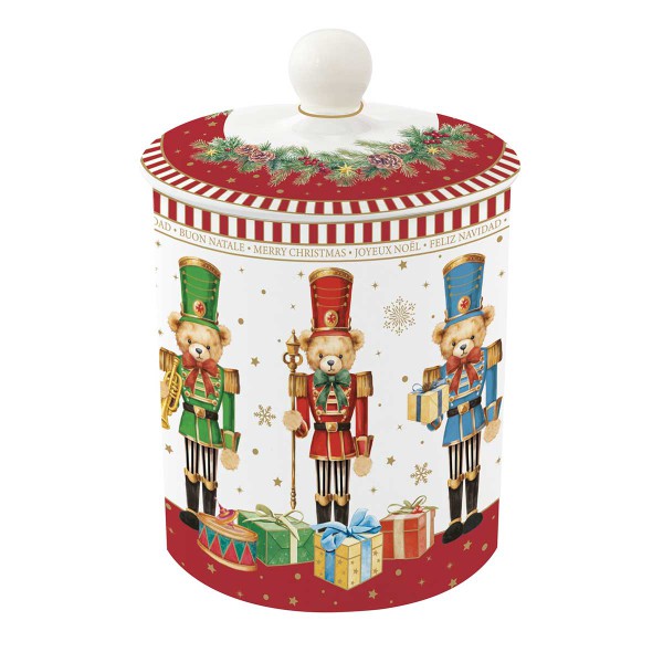 CHRISTMAS TEDDY ΒΑΖΟ ΜΕ ΚΑΠΑΚΙ 11,5Χ18 ΕΚ ΠΟΡΣΕΛ