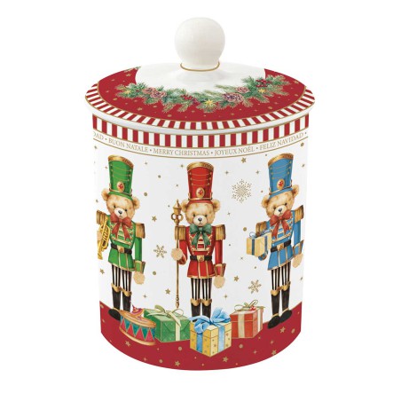 CHRISTMAS TEDDY ΒΑΖΟ ΜΕ ΚΑΠΑΚΙ 11,5Χ18 ΕΚ ΠΟΡΣΕΛ