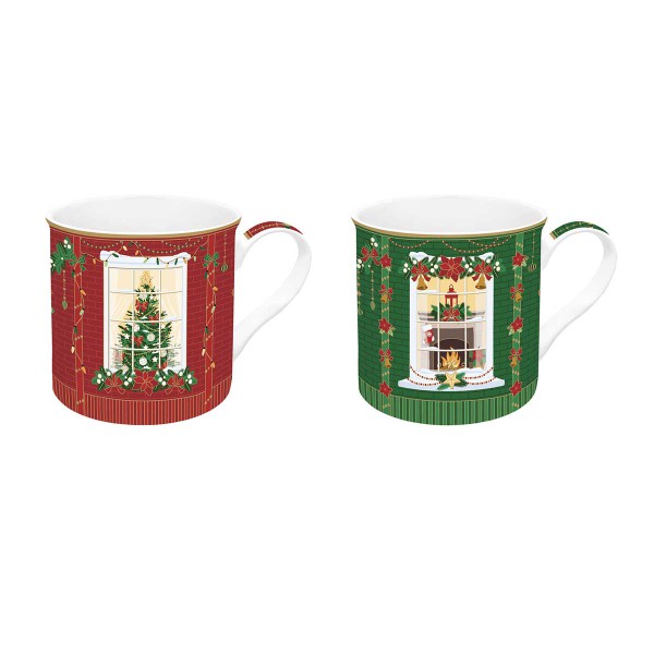 FESTIVE AVENUE ΣΕΤ 2 ΤΕΜ ΚΟΥΠΑ 300ML ΠΟΡΣΕΛΑΝΗ