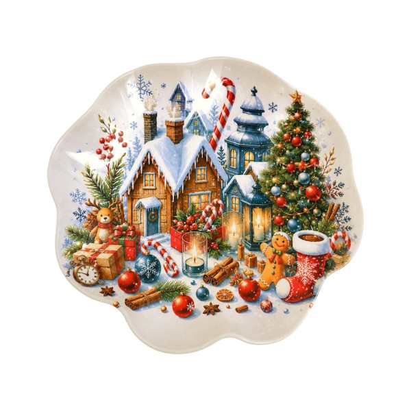 GINGERBREAD ΜΠΩΛ 21CM ΓΥΑΛΙ