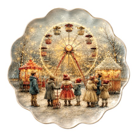 FAIRYTALE ROUND PLATE 30CM GLASS