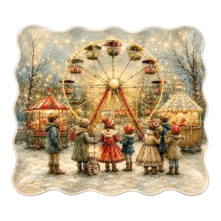 FAIRYTALE SQUARE PLATE 20CM GLASS