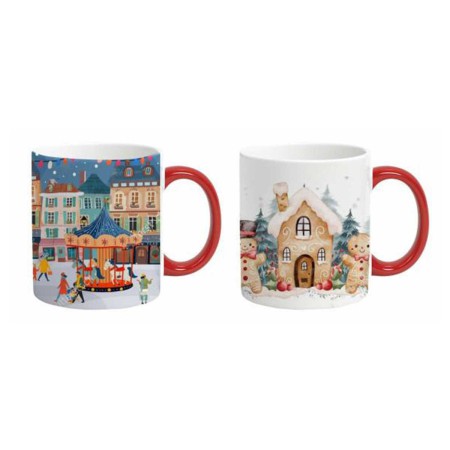 HAPPY CHRISTMAS MUG 330ML ASSORTED PORCELAIN