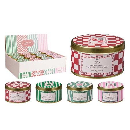 SCENTED CANDLE IN TIN BOX ASSORTED