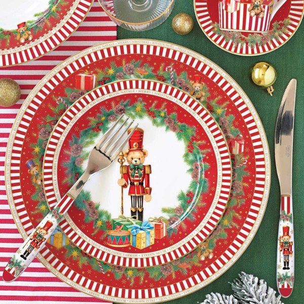 CHRISTMAS TEDDY ΣΕΤ 4 ΤΕΜ ΠΙΑΤΟ ΓΛΥΚΟΥ 19 ΕΚ ΠΟΡΣ