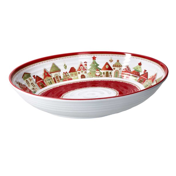 VILLAGGIO IN FESTA OVAL BOWL 33X23CM MELAMINE