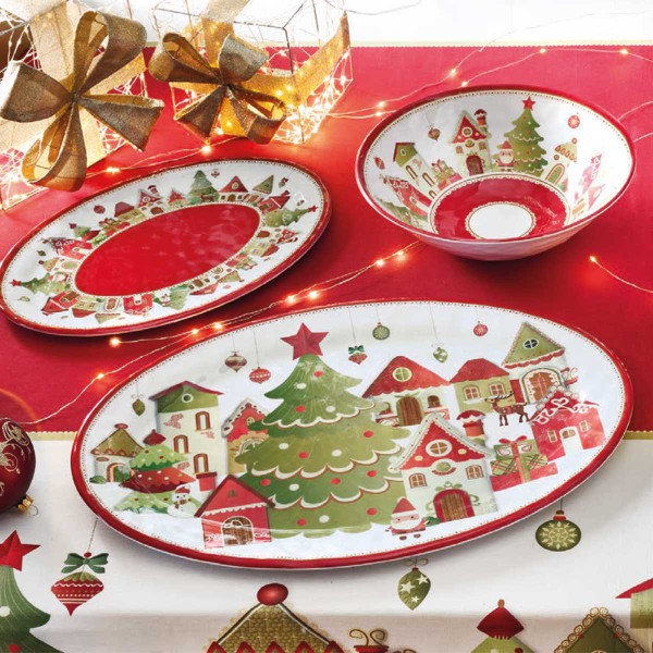 VILLAGGIO ΙΝ FESTA ΟΒΑΛ ΜΠΩΛ 33Χ23ΕΚ. ΜΕΛΑΜΙΝΗ