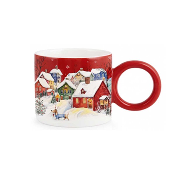 SNOW VILLAGE MUG 330ML PORCELAIN