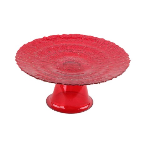 PRECIOUS FOOTED PLATE 21CM GLASS