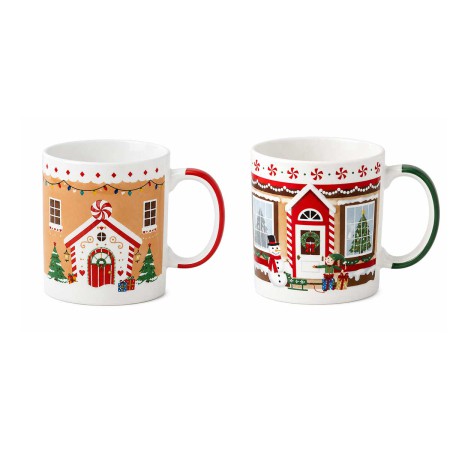 GINGERBREAD HOUSE MUG 350ML PORCELAIN