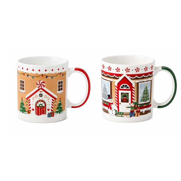 GINGERBREAD HOUSE MUG 350ML PORCELAIN