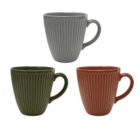 STRIPES MYRA MUG 330ML 3 COLORS CERAMIC