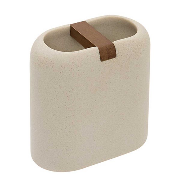 ARGILEO BEIGE TUMBLER10.8X5.6X10.2 POLYREZINE