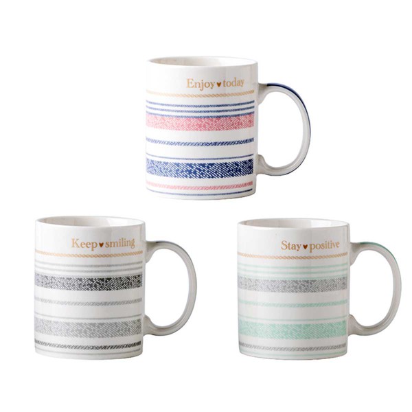 MESSAGES MUG 350ML NEW BONE CHINA