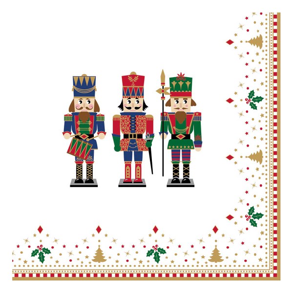 NUTCRACKER PAPER NAPKINS 33X33 PACK OF 20