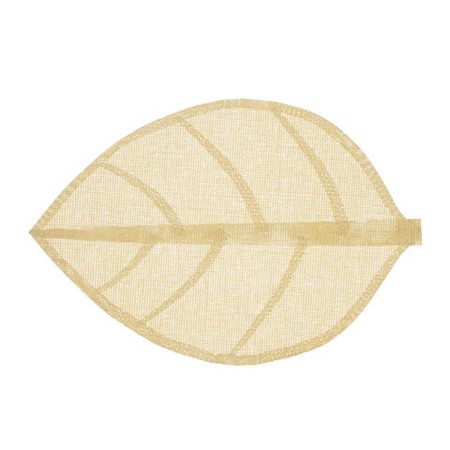 FEUILLE PLACEMAT BEIGE 50X33