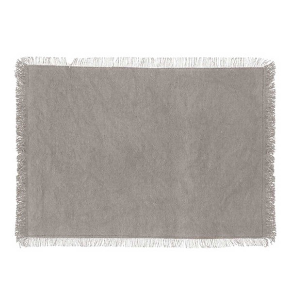 MAHA PLACEMAT GREY 45X30 FABRIC
