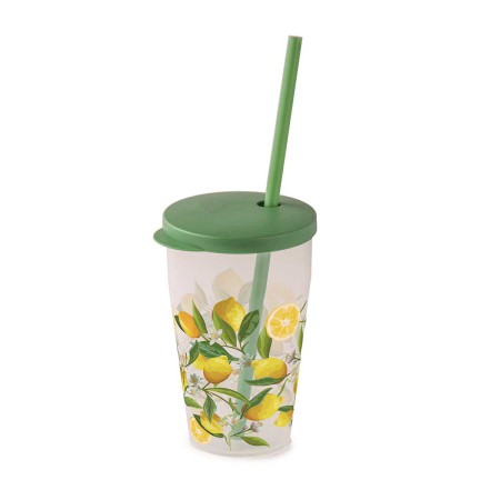 LEMON ΠΟΤΗΡΙ ΜΕ ΚΑΛΑΜΑΚΙ & ΚΑΠΑΚΙ 0,5 L ΠΛΑΣΤΙΚΟ
