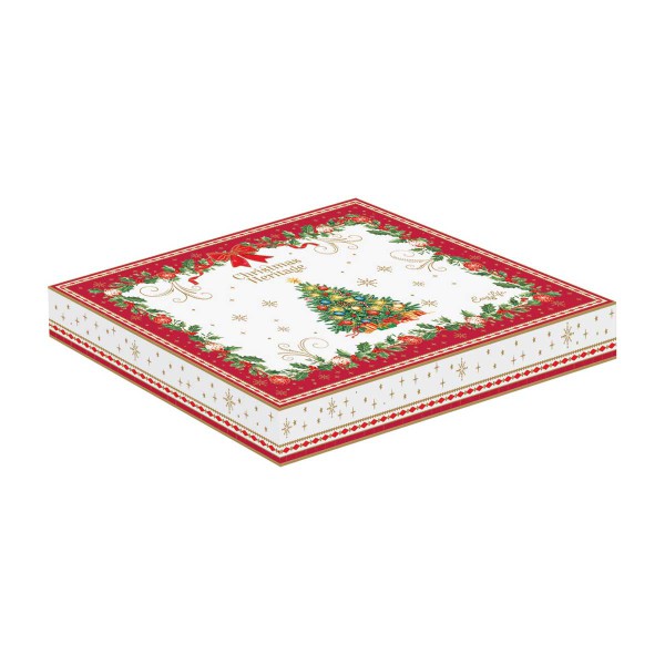 CHRISTMAS HERITAGE PORCELAIN DISH TREE 20,5X25,5CM