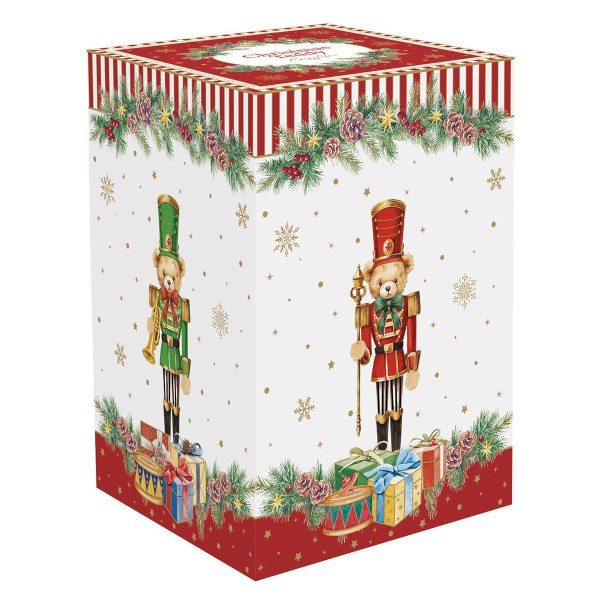 CHRISTMAS TEDDY ΒΑΖΟ ΜΕ ΚΑΠΑΚΙ 11,5Χ18 ΕΚ ΠΟΡΣΕΛ