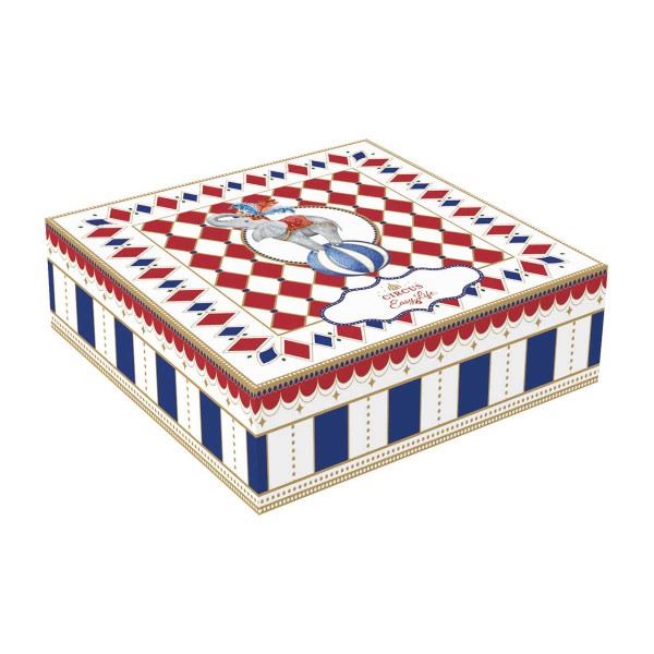 CIRCUS 4PCS DESSERT PLATE 19CM PORC