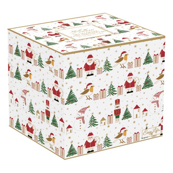 LET IT SNOW PORCELAIN COOKIE JAR 11X15CM