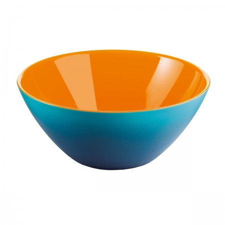 MY FUSION BOWL 20CM TURQUOISE ORANGE ACRYLIC