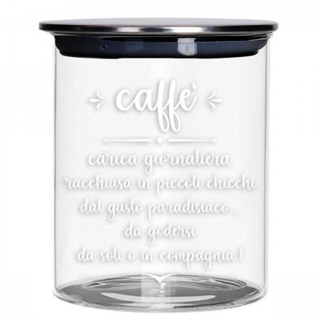 CAFFE ΒΑΖΟ ΓΥΑΛΙΝΟ 700ML ΜΕΤΑΛΛ ΚΑΠΑΚΙ
