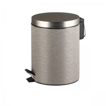 EXCLUSIVE GREY PEDAL BIN 5LT METAL