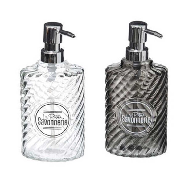 SAVONNERIE DISPENSER ΚΡΕΜΟΣΑΠ ΔΙΑΦΑΝ/ΓΚΡΙ ΓΥΑΛΙΝΟ