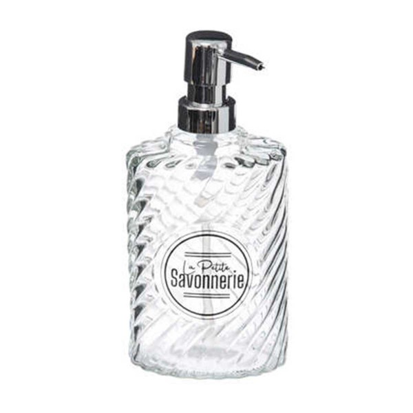 SAVONNERIE DISPENSER ΚΡΕΜΟΣΑΠ ΔΙΑΦΑΝ/ΓΚΡΙ ΓΥΑΛΙΝΟ