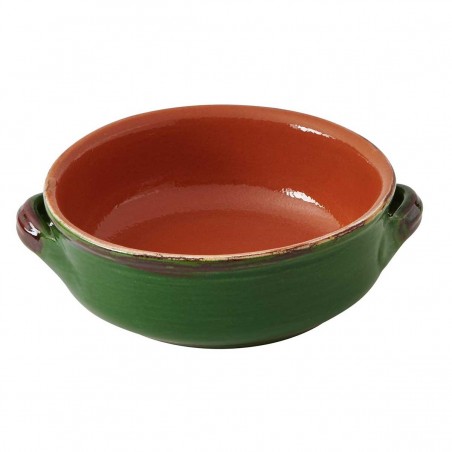 LE PRIMIZIE CASSEROLE W/HAND 4 COLORS STONEWARE