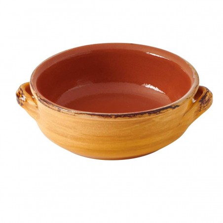 LE PRIMIZIE CASSEROLE W/HAND 4 COLORS STONEWARE