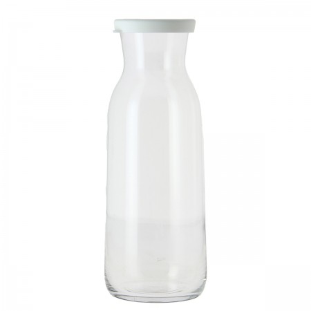 LAURA CLEAR GLASS JUG 1,2 LT SILICONE LID