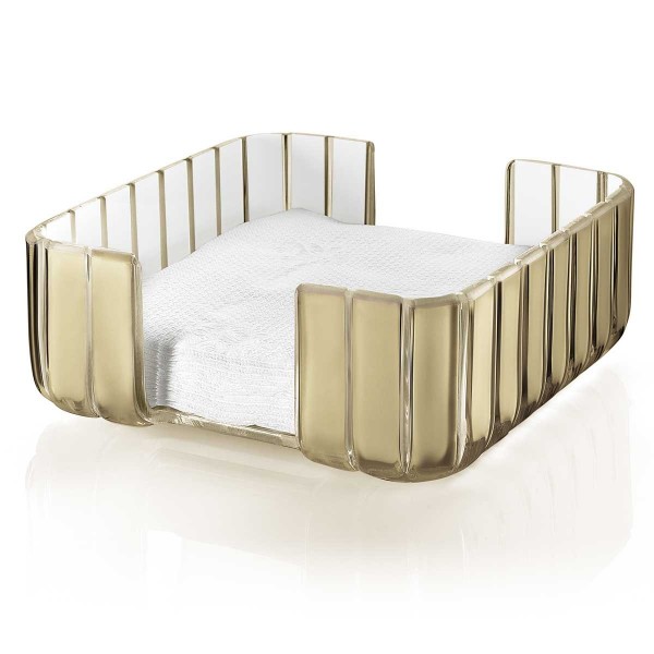 GRACE NAPKIN HOLDER SAND ACRYLIC