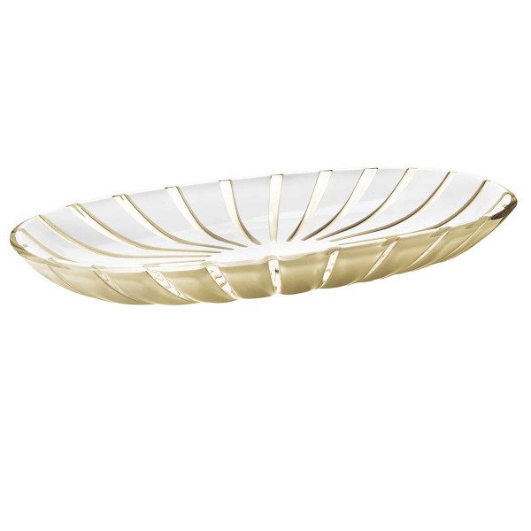 GRACE PLATTER 38X19 SAND ACRYLIC