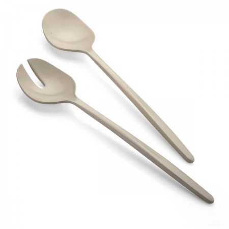 TIERRA SALAD SERVERS TAUPE