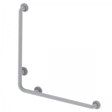 SAFETY HANDLE RIGHT ANGLE WHITE 78X78