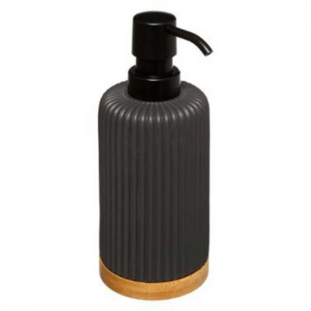 MODERN BLACK SOAP DISPENSER 270ML ΠΛΑΣΤ/ΒΑΜΒ