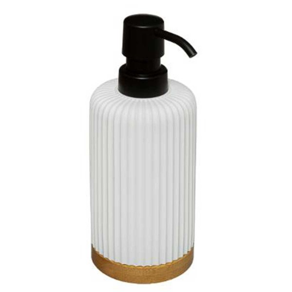 MODERN WHITE SOAP DISPENSER 270ML ΠΛΑΣΤ/ΒΑΜΒ