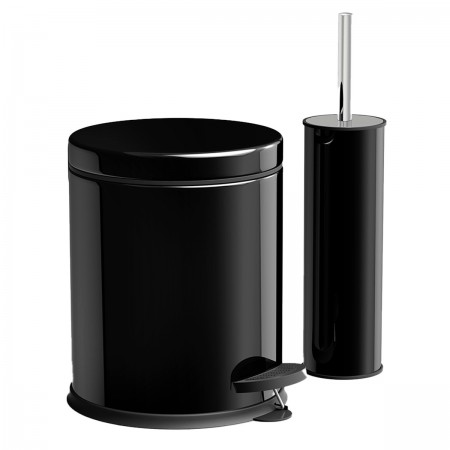 MICRO NEW SET PEDAL BIN 5LT&TOILET BRUSH BLACK