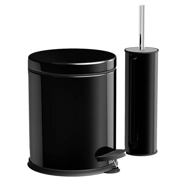 MICRO NEW SET PEDAL BIN 5LT&TOILET BRUSH BLACK