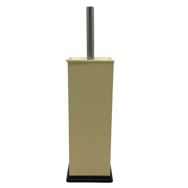 SQUARE TOILET BRUSH HOLDER MATT BEIGE STAIN STEEL