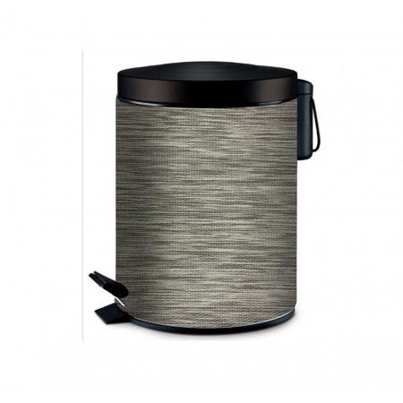 SILVER PEDAL BIN 5LT METAL