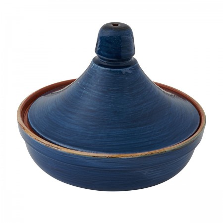 LE PRIMIZIE ROUND BLUE CASSEROLE 26CM STONEWARE