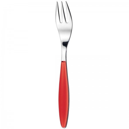 FEELING DESSERT FORK RED 18/10 STAINLESS STEEL