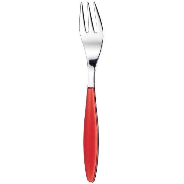 FEELING DESSERT FORK RED 18/10 STAINLESS STEEL